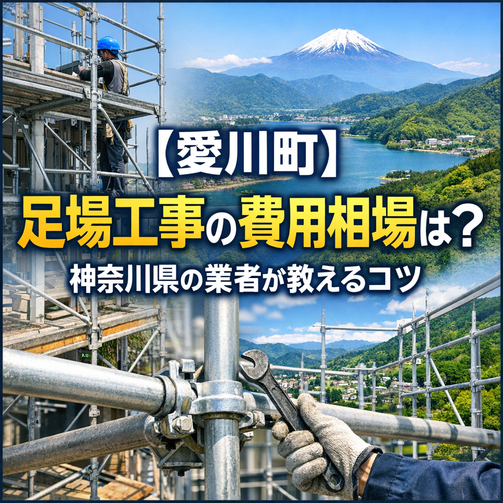 【愛川町】足場工事の費用相場は？神奈川県の業者が教えるコツ